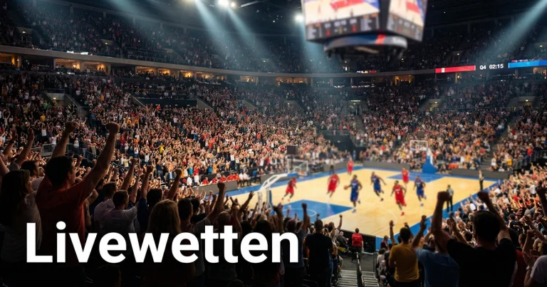 Basketball WM Livewetten – Zuschauer verfolgen ein Basketballspiel live in einer vollen Arena