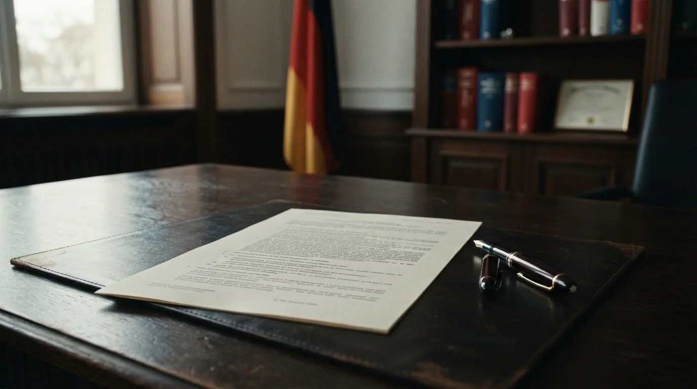 Dokument mit Paragrafenzeichen symbolisiert deutsches Glücksspielrecht